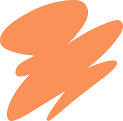 Freeform Abstract Blob With Sharp Zigzag Edge