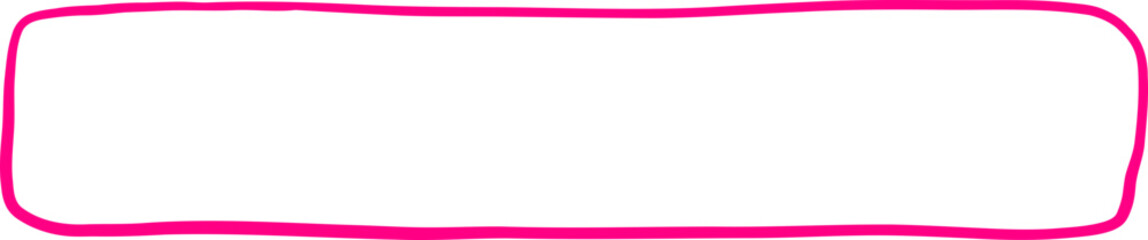 Flat Rectangle Hand Drawn Frame Accent