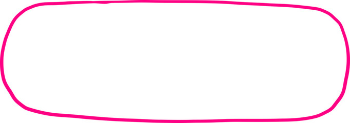 Horizontal Capsule Hand Drawn Shape Outline