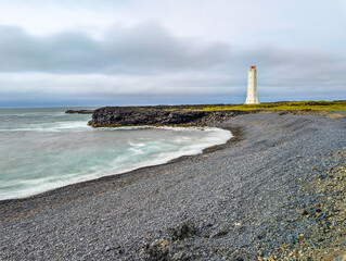 Londrangar coastal walk, Snaefellsnes National Park, Iceland.