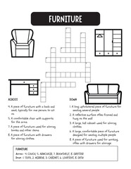 Animal crossword puzzle for kids