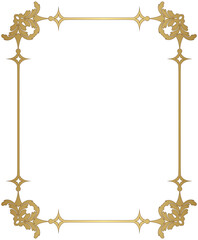 antique gold frame for ornaments baroques'  art elements 