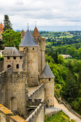 Aude Gate Seen from the Ramparts of the Cité de Carcassonne