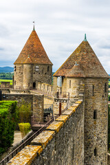 Towers of the Inner Wall of the Cité de Carcassonne