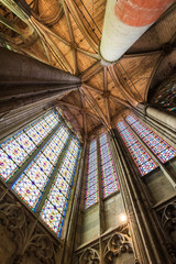 Stained Glass from Inside the Basilica of Saint-Nazaire in Carcassonne
