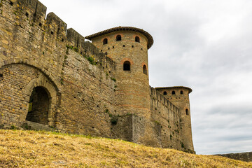 Gallo-Roman Towers of the Inner Wall of the Cité de Carcassonne with Their Distinctive Horseshoe Shape