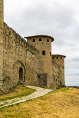 Gallo-Roman Towers of the Inner Wall of the Cité de Carcassonne with Their Distinctive Horseshoe Shape