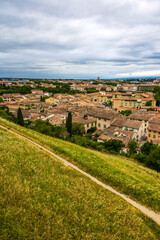 Panoramic View of the Bastide Saint-Louis Dominated by the Church of Saint-Vincent from the Cité de Carcassonne
