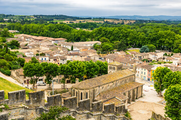 District at the Foot of the Aude Gate of the Cité de Carcassonne around the Church of Saint-Gimer by Viollet-le-Duc