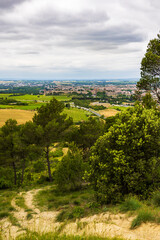 Panoramic View of the Cité de Carcassonne from the Hills Outside the City