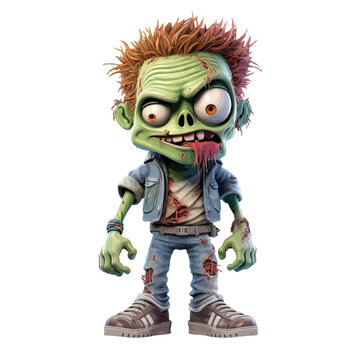 funny cartoon zombie