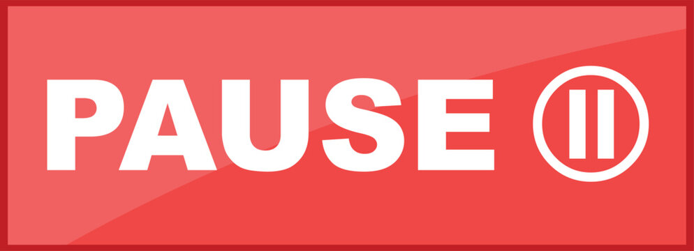 vector illustration digital pause button
