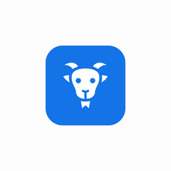 animal goat icon sign vector