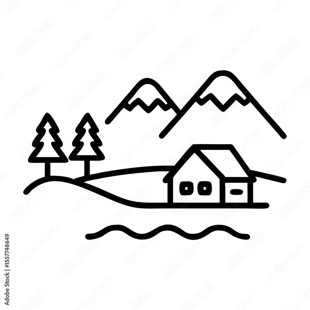 Poster black silhouette design in vector format perfect for creating prompts for artificial intelligence im