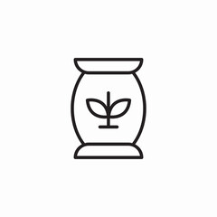 fertilizer sack icon sign vector