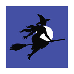 Witch flying