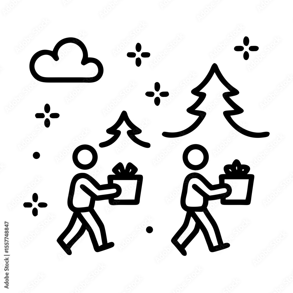 Poster vector silhouette design of a prompt related to ai image generation representing text and creative i