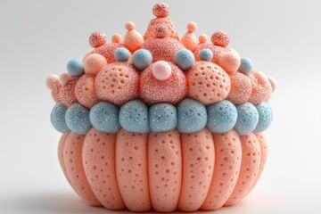 Decorative, sculpted, layered creation
