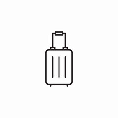 trip luggage icon sign vector