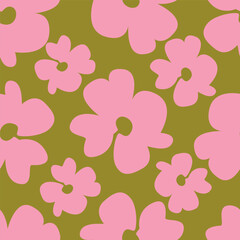 Ditsy Flowers Seamless Pattern. Fashionable print for textiles, wallpaper and packaging.
