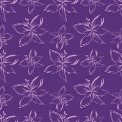 Ditsy Flowers Seamless Pattern. Fashionable print for textiles, wallpaper and packaging.
