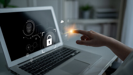 AI cyber security system using biometric authentication and privacy control. Cyber security...