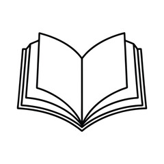 open book vector illustration