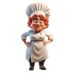 3d render of a chef