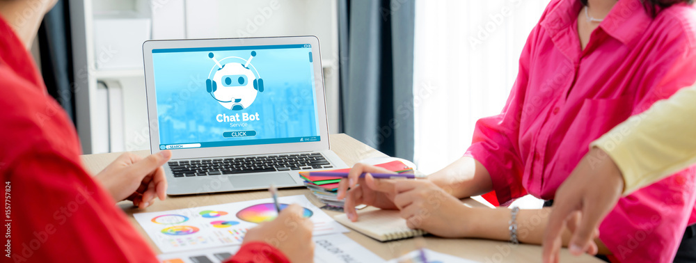 Poster chatbot software application for brisk online business that automatically reply to customer question