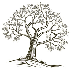 Tree Outline Royalty Vector Illustration