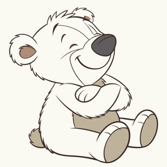 A teddy bear toy in standing pose