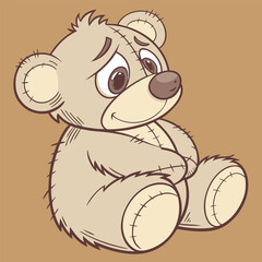 A teddy bear toy in standing pose