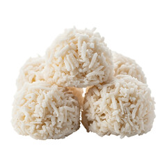 delicious Brazilian coconut candy, homemade dessert, typical sweet of the June festival