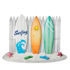 Old wooden sign and beach accessories