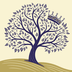 Tree Outline Royalty Vector Illustration
