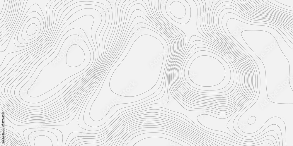 Poster topographic map of abstract vector background cartography relief map, contour lines map seamless pat