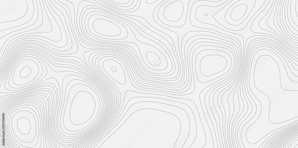 Poster topographic map of abstract vector background cartography relief map, contour lines map seamless pat