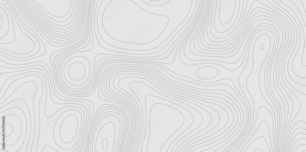 Poster topographic map of abstract vector background cartography relief map, contour lines map seamless pat