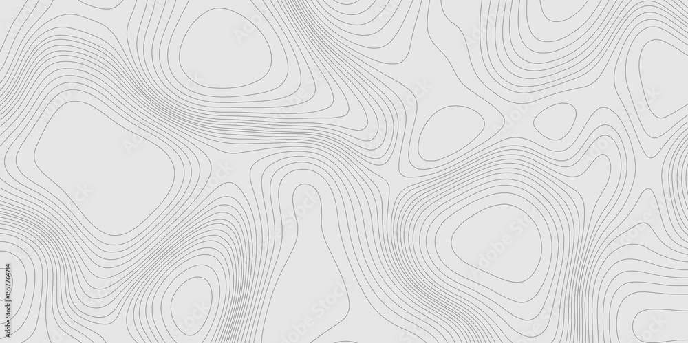 Poster topographic map of abstract vector background cartography relief map, contour lines map seamless pat