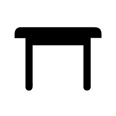 wooden table isolated on white