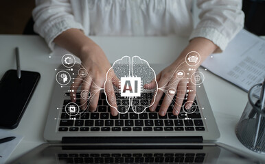 AI assistant with LLM, big data, machine learning, and generative AI powers prompt engineering and...