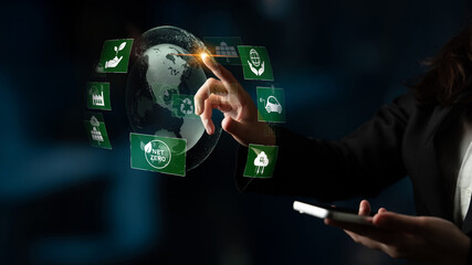 Sustainable business uses eco-innovation, climate action, and long-term strategies to meet...