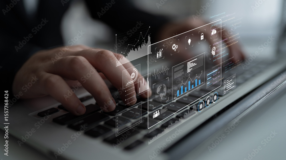 Poster data dashboard and analytics system supports business, analytics, and data insights through centrali