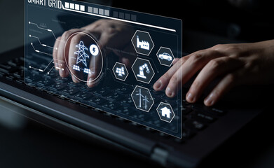Smart grid system integrating renewable energy sources, energy storage, smart inverters, and demand...