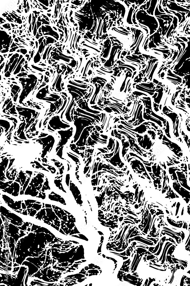 Poster root-like abstract black and white texture. organic abstract texture resembling tree roots or neural