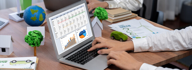 Business data dashboard provide business intelligence analytic for marketing strategy planning...