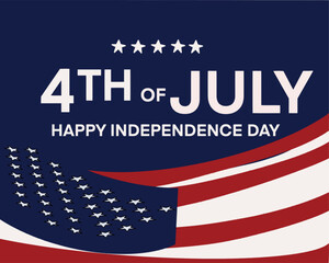  USA 4th July banner