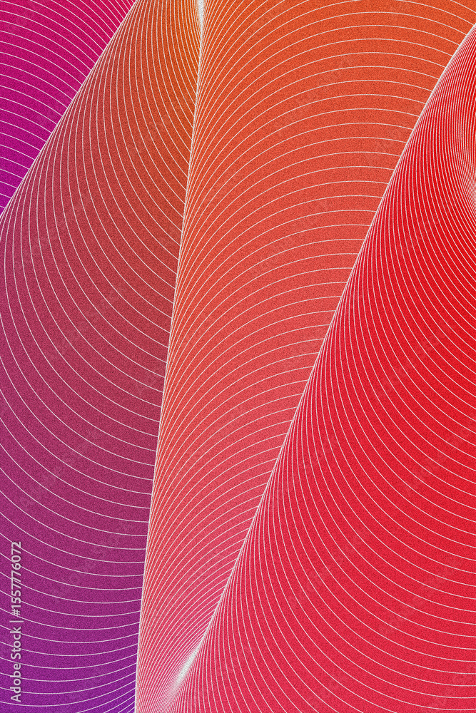 Poster gradient tech curve