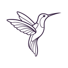 hummingbird and flower