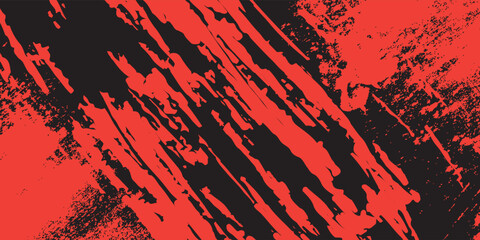 Grunge texture effect background. Distressed rough dark abstract textured. Black isolated on red. Graphic design element vintage style decoration concept grunge vector red black modern